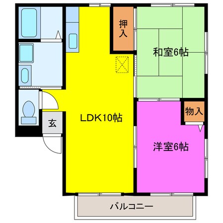 アメニティ２１の物件間取画像